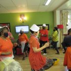 Staff perform Dutch Folk Dance Woodlands