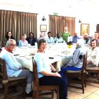 Thornhill Manor’s Happy Chatters at their fifth-anniversary party.