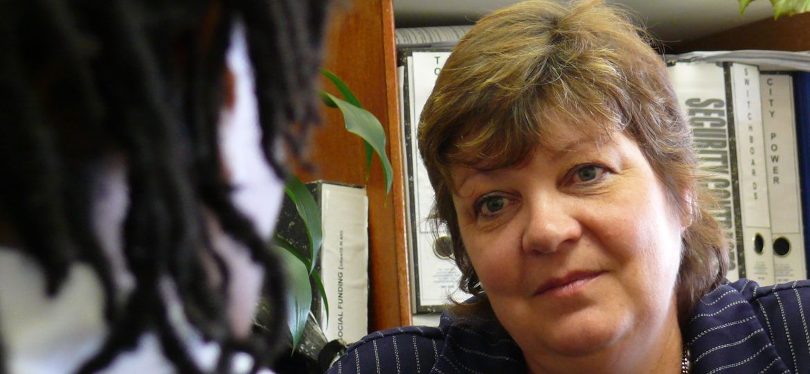 Wege Gardens Treatment Centre's Adel Grobbelaar doing what she does best.