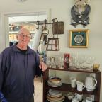 Allan Neilson, aka The Gadget Man, in Tarentaal’s White Elephant Charity Shop.