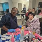Tsakani Shihlomule and Maureen Henstock.