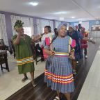MODA and Thembalami Care Centre staff members show off their dance moves.