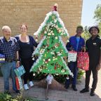 Thanyani Nevari (driver, Thembalami Care Centre), Jerry Mofokeng (groundsman, Thembalami Care Centre), Karen Griessel (social worker, Thornhill Manor) and Tony Peters (Thembalami resident and helper).